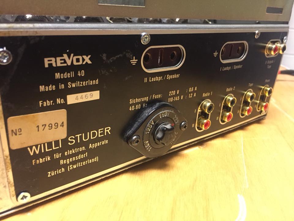ReVox Modell 40 Willi Studer reparatur revision 2